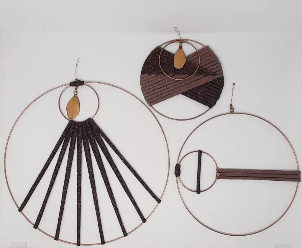 Cercle métallique bronze moyen – Image 2