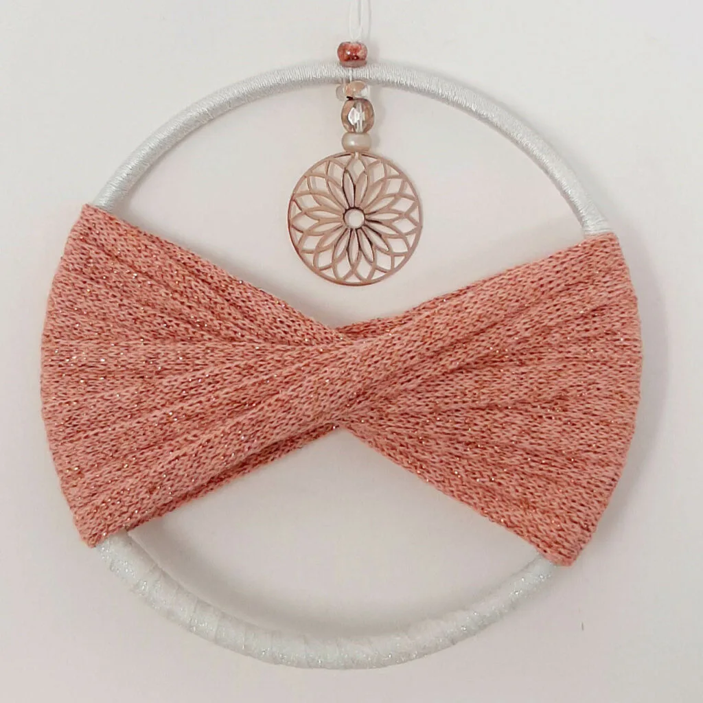 Mini cercle métallique corail
